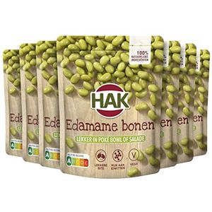HAK Stazak Edamame bonen - Doos 7x150 gram - Boordevol proteine - Vegan - Plantaardig- Vegetarisch - Gemaksgroenten - Groenteconserven