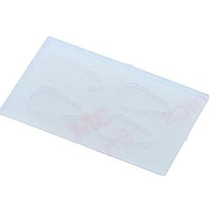 Siliconen neuspads/brilpads/neuskussen om te plakken - zelfklevend in verschillende maten (4x 10mm)
