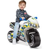 Molto motor cross ride-on bike, from 18 months onwards, off-road, high-tech toy decoration and desigfn, does not come off the ground. Sporty and unique design (Meerkleurig - Police White)