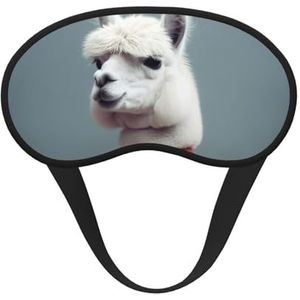 Alpaca slaapmasker, zacht, comfortabel oogmasker met verstelbare riem, verduisterend, oogslaapschaduwhoes voor vrouwen, meisjes, mannen, reizen, yoga, dutje in ploegendienst
