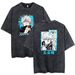 bngkauyexdc Anime Fushiguro Toji T-shirt Japans Cosplay Casual T-shirt Klassieke Mode Losse Korte Mouw Unisex, 10, S