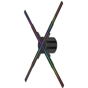 Hologramwaaier, 3D Fan Hologram Projector, Reclame Logo Licht, LED Holografische Signage Lamp, 3D Hoorns P50,for Businesses, Parties, Etc