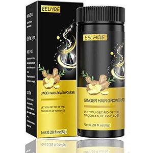 Ginger Hair Growth Powder - Snelle haargroei | Groei gezond, sterk haar Geschikt voor mannen en vrouwen | Alle haartypes Haaruitval Ondersteuning