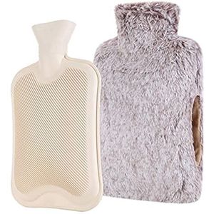 DieffematicRSD Warmwaterkruik Double-insert Hand Warm Water Bag Rubber Hot Water Bag With Water Injection Explosion-proof Hand Warmer