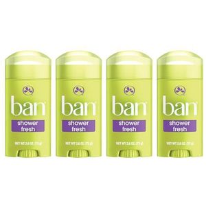 2x Ban Invisible Solid Antiperspirant & Deodorant Shower Fresh - uit de VS