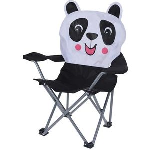 INDA-Exclusiv Vissersstoel voor kinderen, campingstoel, vouwstoel, visstoel, kinderstoel met bekerhouder en tas, kleuren: zwart