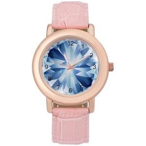 Zilver En Blauw Met Concept Diamant Horloges Voor Vrouwen Mode Sport Horloge Vrouwen Lederen Horloge