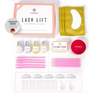 P-Beauty 2025 Kit voor Lash & Brow Lift met Glue Balm - Lamineren voor buigen & Volume - Tot 20 toepassingen, gaat tot 3 maanden mee - Voor Home & Salon