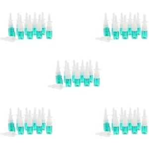 5 Set van 10x 5ML Plastic Neusspray Fles Pomp Cleanser voor het Doseren Wassen Parfum Groen