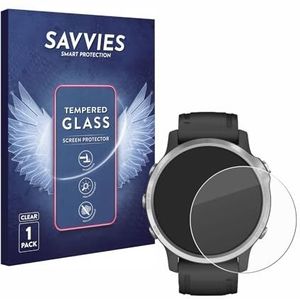 Savvies Tempered Glass Screen Protector voor Garmin Fenix 6S / 6S Pro - 9H Gehard Glas Scherm Beschermer
