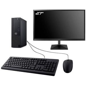 PC Dell Optiplex 3060 SFF display 27 inch Intel I7-8700 RAM 8 GB SSD 960 GB W11 WiFi (gereviseerd)