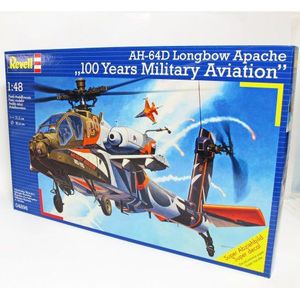 Revell 80-4896 Modelbouwpakket 04896 - AH-64D Apache 100, Military Avia in schaal 1:48,Meerkleuren