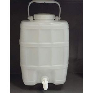 HELGUEFER - 20 liter jerrycan versterkt met kraan - geschikt voor levensmiddelen