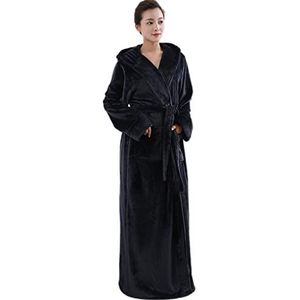 Badjas Lange Nachthemden Voor Dames Vintage Nachtkleding Zachte Sexy Pluche Badjassen Unisex Met Capuchon Vloerlengte Housecoats Avondjurken Voorzijde Vest Comfort