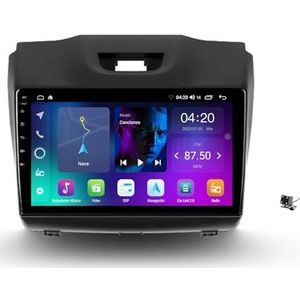 ZWCLSH Android 13 Dubbele Din Auto Stereo Compatibel met Isuzu D-MAX 2 2012-2018 met 9 '' QLED Touchscreen Radio Ingebouwde Draadloze Carplay/Android Auto/GPS/BT 5.0/FM/AUX-in/SWC, 2NF