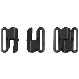 10-50 stuks 10/12/15/20 mm bh-gesp, bikinibandsluiting, ondergoedsluiting, knoopsluiting voor badkleding, doe-het-zelf-naaiaccessoires, 40 stuks, zwart, 20 mm