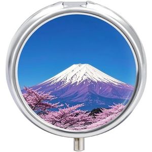 Ronde pillendoos 3 compartimenten draagbare medicijnpillendoos één maat pillendoos voor zakpillenorganisator en vitaminecontainers voor reizen