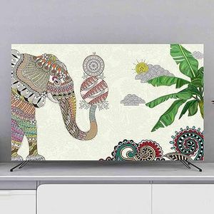 TV Beschermer voor Indoor Flatscreen, TV-hoes stofhoes, TV-stofdoekhoes abstract landschap bedrukt ontwerp, eenvoudig om uw tv te bedekken, huisdecoratie)(49/52IN(118*70cm))
