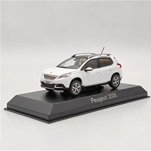 Schaal Automodel Voor 2013 Peugeot 2008 White Diecast Model Cars Limited Collection 1/43"" Cars Replica