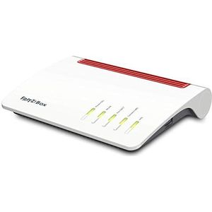 AVM FRITZ!Box 7590 High-End WLAN AC + N router (VDSL-/ADSL, 4x4 MU-MIMO met 1.733 (5 GHz) en 800 MBit/s (2,4 GHz), DECT-basis, Media Server) (gereviseerd)