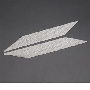 Brandstoftanksticker Motorfiets Tank Pad Protector Sticker Decal Gas Brandstof Knie Grip Tractie Side Voor Kawasaki Voor NINJA400 Voor NINJA 400 Decals(White2)