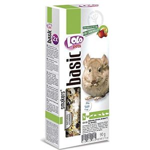 Lolo Pets Krucker Fruit en Noten voor Chincilla, 10 stuks (10 x 90 g)