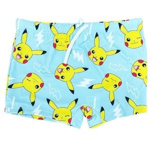 Fashion UK Pokémon Pikachu - badpak - zee voor kinderen - badpak voor jongens - Pokemon Pikachu - Boxer zee kinderen [figuren], lichtblauw wit, 10 Jaar