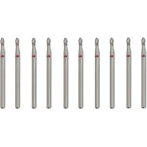 Pop-up knopknopvergrendeling, Set van 10 roterende diamantnagelboortjes for manicure en pedicure, veelkleurig(Gold)