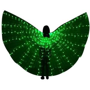 NOVSKI Vleugels Kostuum Buikdans Vleugels Buikdans Glow Angel Dance Wings Met Telescopische Stokken