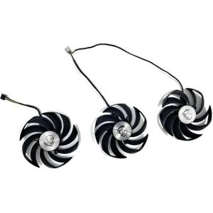90MM videokaartkoeler GPU voor MSI GeForce RTX 3060 3070 3080 3090 3060Ti 3070TI voor GAMING X TRIO grafische kaart(3pcs)