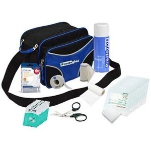 Verzorgingstas - Kit Eerste Hulp - Rood - Inclusief 10 Steriele Kompressen