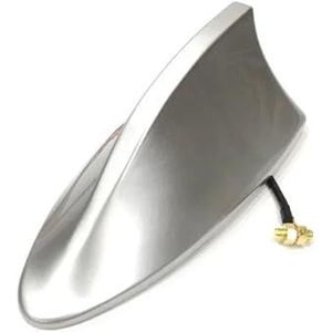 Audio- & videoantennes voor auto Auto haaienvin antenne cover basis vervangende radio signaal antennes dak exterieur accessoires decoratie Auto-antenne(Silver)