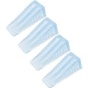 Deurstoppers, Deurstopper wig for huishoudelijke installatie, antislip rubberen deurwig(Clear)