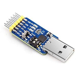 WITMOTION 6-in-1 USB-UART Naar Serieel Converter, Multifunctionele Adaptermodule Met CP2102 Voor TTL/RS485/232, Compatibel Met Windows 7/8/10, Linux, Arduino