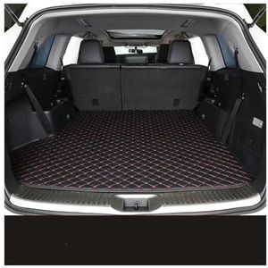 Kofferbakbeschermer Lederen Kofferbakmatten Voor Toyota Voor Corolla Voor Cross 2022 Volledige Dekking Aangepaste Auto-interieuraccessoires Antislip Waterdicht Auto Kofferbakmatten(Zwart rood)