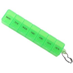 7-daagse pil-organizer - Transparante medicijnorganizerdoos | Draagbare pillensorteerder, stijlvolle medicijnorganizer, medicatieorganisatoropslag voor portemonnee, zak, visolie