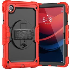 Tablet PC-hoes Compatibel met Lenovo Tab M11 TB330FU/TB331FC hoes met schermbeschermer, schokbestendige, robuuste hoes 360° draaibare handriem/standaard Compatibel met Lenovo Tab M11 11 inch (2024) Be