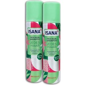 2 stuks ISANA droogshampoo reisformaat 2 x 75 ml