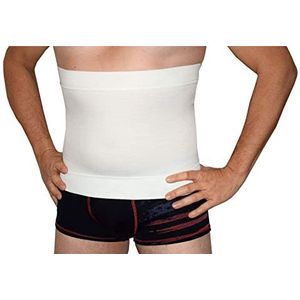 BODYPERFECT Bank, wolmix, verwarmend, slankmakend, lendensteun, verwarmend, vervaardigd in Italië (L, wit)