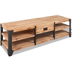 DIGBYS TV Stand Massief Acacia Hout 140x40x45 cm