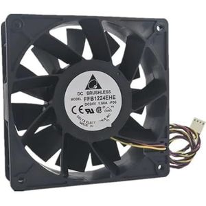 Voor delta FFB1224EHE 24V 1.5A 12038 12cm frequentie serverventilator