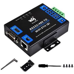 RS232/485 to WiFi and RJ45 Ethernet Converter Module Industrial Grade Serial Server,Support Ethernet to WiFi,Serial Port to Ethernet, Modbus Gateway, MQTT Gateway