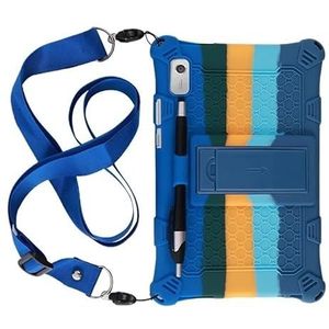 Geschikt for Lenovo Tab M9 2023 TB-310FU TB-310XU 9 inch Tablet Schokbestendig Kids Stand Cover Case(Color:Colourful Navy)