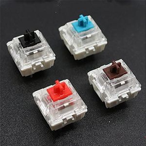 100PCS Mechanische Toetsenbord Zwart Blauw Bruin Rood Sleutelschakelaar voor CIY Sockets SMD Dunne 3 Pin Compatibel met MX Switch (Blauw)