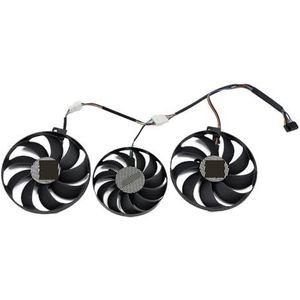 T129215SU T128010SU 7-pins 5600XT RX5700XT voor ASUS voor Radeon RX 5600 5700 XT TUF X3 EVO OC grafische kaart koelventilator(3Pcs)