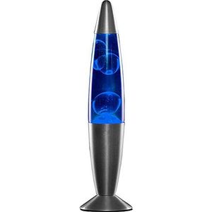 CELLUSTOP Lava raket vintage lamp Magma lamp incl. reservelamp 25 watt 35 cm robuust glas blauw