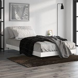 CBLDF Bedframe Hoogglans Wit 100x200 cm Engineered Hout