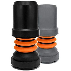 Flexyfoot Schokabsorberende krukhuls, alle maten en kleuren hier beschikbaar, verbetert de grip, verbetert de veiligheid, verbetert het comfort, zwart, 19 mm