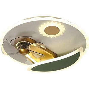 Plafondventilator met Licht Plafond Ventilator Licht Lamp Afstandsbediening 3 Kleuren Veranderende Slaapkamer Minimalistische Ventilator Licht Plafond Ventilator Licht for Woonkamer Ventilatorlicht