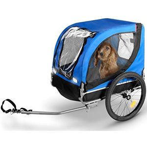 Bicycle Gear Fietskar Hond - Max. 25 KG - Hondenfietskar - Plat Opvouwbaar - Eenvoudige Montage - Regenhoes - Afneembare Luchtbanden